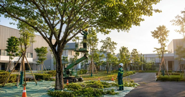 Cắt Tỉa Cây Xanh KCN Đất Đỏ